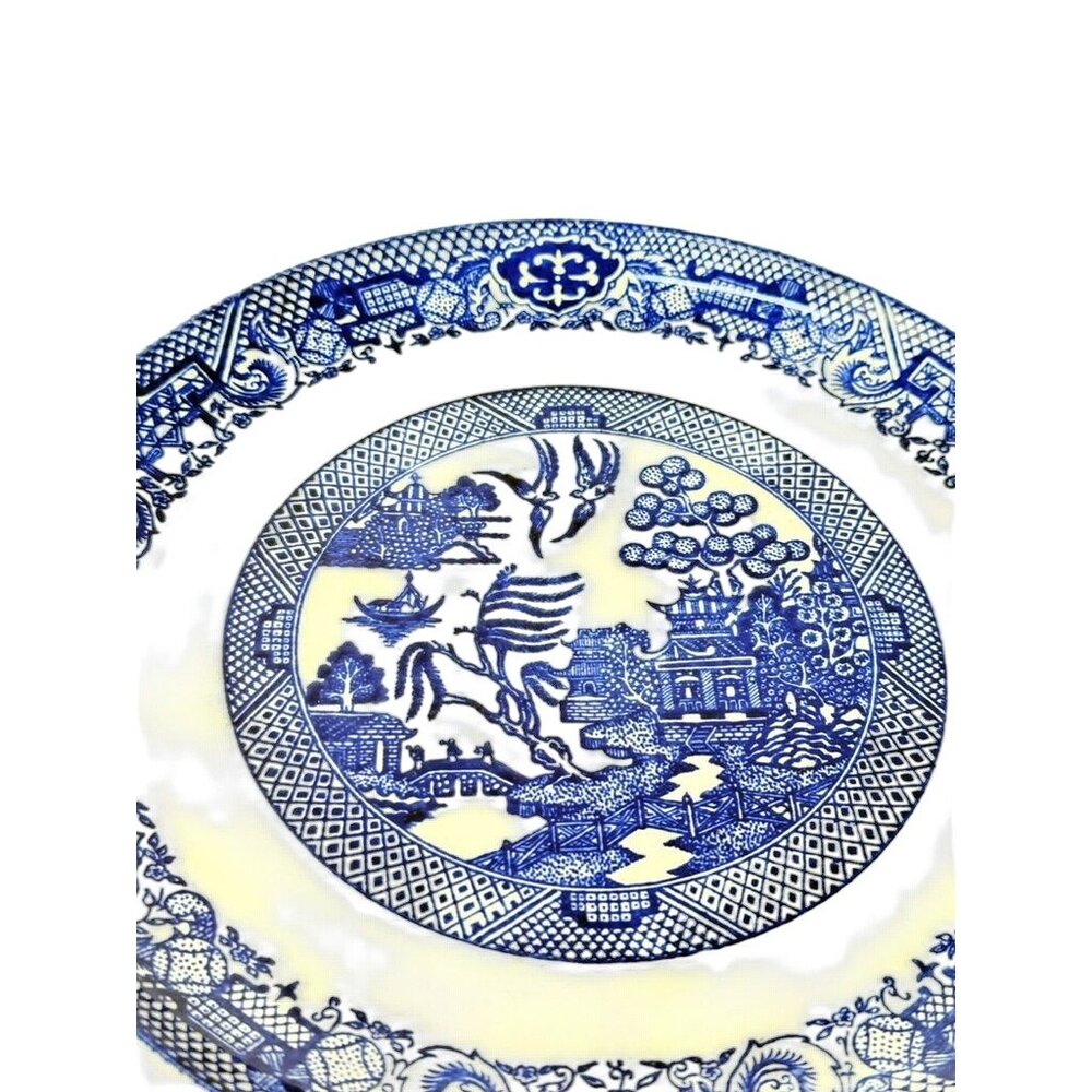 Luncheon Side Plate Vintage Blue Willow Ware Homer Laughlin Chinosiere Replaceme - Picture 10 of 16